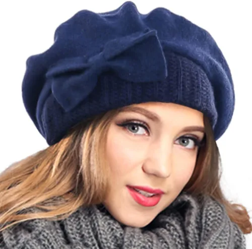 Vista 16 de VECRY - Gorro 100% de lana para mujer, boina de fieltro tipo campana, gorro de vestir para invierno