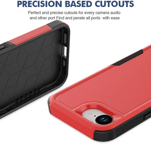Vista 64 de Jeylly Funda para iPhone SE/Funda para iPhone 5S, Exterior de Plástico Duro que Absorbe Golpes + Interior de Silicona de Goma Defensor contra