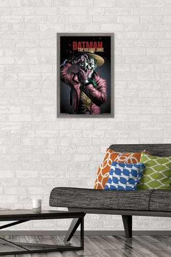 Vista 2 de Trends International DC Comics Movie - Póster de pared de arte clave, 14.725 x 22.375 pulgadas, versión enmarcada de madera de granero Versión