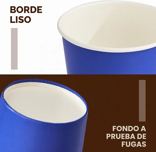 Vista 3 de YEEHAW - Tazas de café de 16 onzas con tapas, color azul, paquete de 100