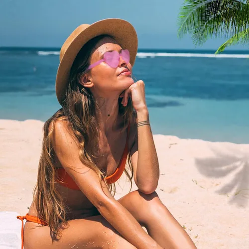Vista 5 de 10 pares de lentes de sol con forma de corazón para mujer, sin marco, transparentes, a granel, regalos de despedida de soltera, Rosado
