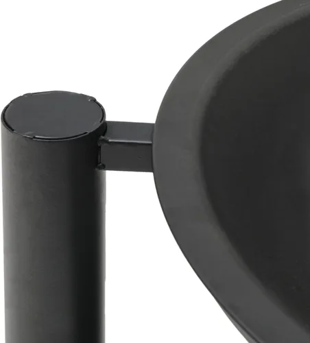 Vista 4 de MoNiBloom Fogata portátil de 22 pulgadas para exteriores, parrilla de barbacoa exterior, parrilla para cocinar con estante para patio, patio