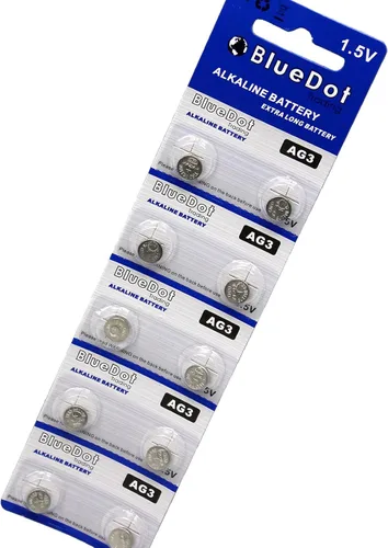 Vista 2 de BlueDot Trading AG3 LR41 SR41 392 196 Pila de moneda de botón alcalino 1.55v Batería para relojes, calculadoras, juguetes, otros productos