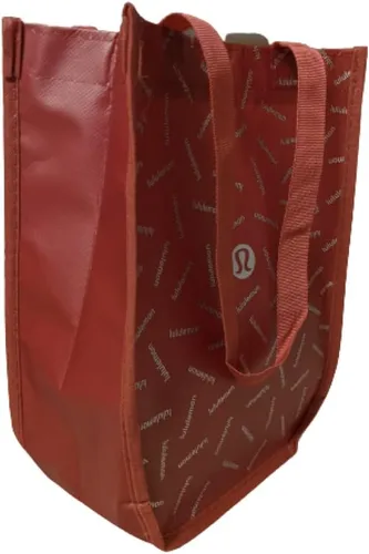 Vista 4 de LULULEMON NUEVA COMPRA ALMUERZO GIMNASIO BOLSA DE YOGA DANZA TENIS GOLF GYM PLAYA SKATE, Rojo/Blanco