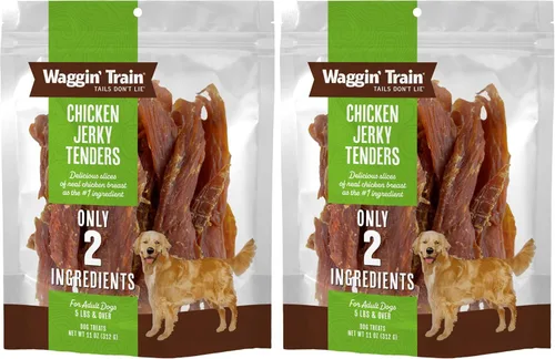 Vista 12 de Waggin' Train Golosinas de pollo para perros, hechas con pechugas de pollo 100% reales, solo dos ingredientes naturales, gran golosina para perros