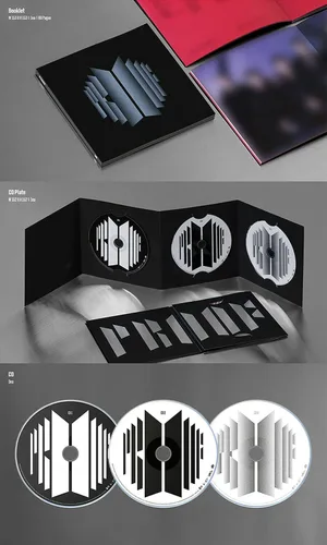 Vista 4 de BTS - Proof Compact Edition incl CD Booklet Photocard Postcard Mini Poster Discography Guide Extra Photocards