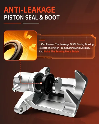 Vista 4 de Pinza de freno delantera derecha 187016, compatible con Chevy Corvette 1965-1982