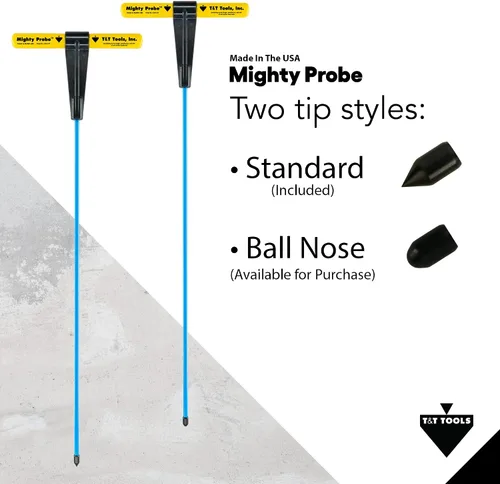Vista 6 de T&T Tools - Sonda poderosa sonda de metal aislada de 36 pulgadas, varilla hexagonal de 7/16 pulgadas, varilla de acero de aleación resistente