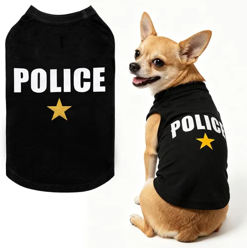 Vista 26 de BINGPET Bad to The Bone - Camiseta de algodón suave para cachorros, transpirable, ligera, para disfraz de perro, chaleco sin mangas, lavable a