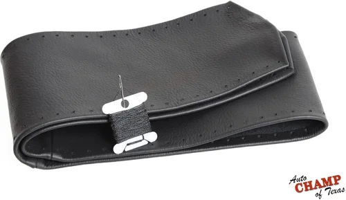 Vista 3 de Compatible con Dodge Ram 1500 2500 3500 2009-2012 - Funda de cuero para volante, color negro