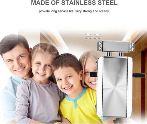 Vista 9 de Geevorks Cerradura electrónica inteligente de puerta con control remoto, cerradura inteligente inalámbrica, cerradura de seguridad oculta antirrobo