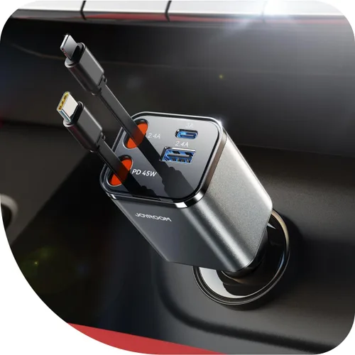 Vista 13 de [2026 Ultra-compacto] Cargador de coche retráctil de 84 W, [PD 45W] Cargador de coche USB C para iPhone 16 17 Pro carga rápida, accesorios de coche