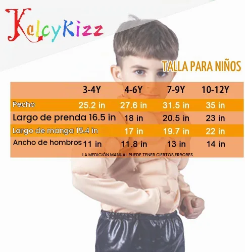 Vista 4 de Disfraz de traje musculoso para niños, amarillo