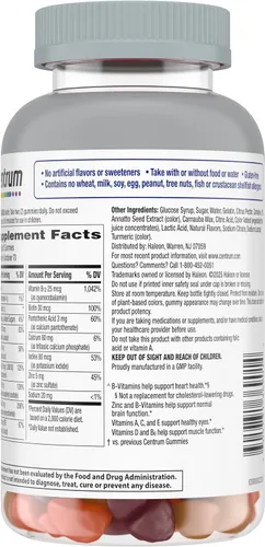 Vista 13 de Centrum MultiGummies de plata para hombres de 50 años, 140