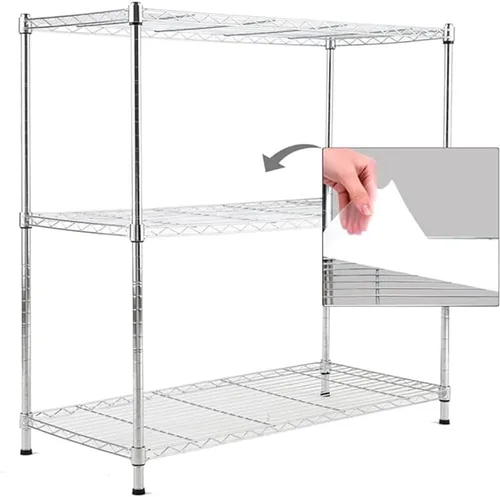 Vista 9 de EFINE - Estantería cromada de 5 estantes con 5 estantes, estantes ajustables de alambre de acero resistente NSF, capacidad de carga de 350 libras