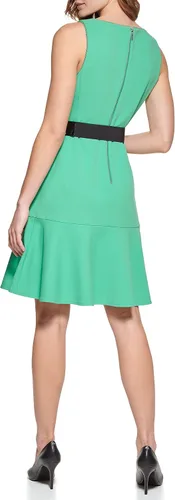 Vista 4 de Karl Lagerfeld Paris Dresses Geo Georgette - Vestido con volantes para mujer, rosa inglesa, 0