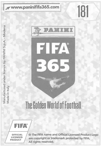 Vista 2 de Pegatinas de fútbol Panini FIFA 365 2017-18 #181 Lucas Digne FC Barcelona oficial más pequeño que la tarjeta de intercambio en estado crudo