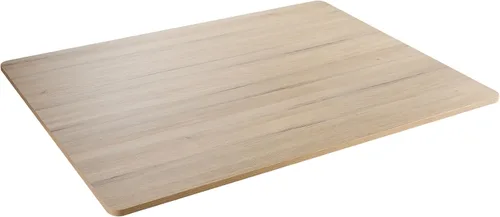 Vista 60 de 36x20 pulgadas Mesa Negra Universal, Escritorio Sólido de Una Pieza, Encimera Reversible de Melamina, Dobles Escritorios, L-Escritorio DIY