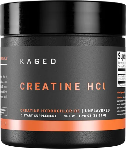 Vista 11 de Kaged Creatina HCl en polvo 7 veces más concentrada vs Mono Construcción y recuperación muscular Alta absorción Sin hinchazón Creatina