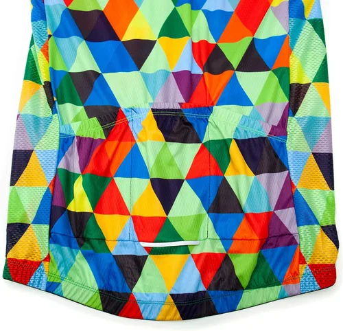 Vista 77 de Weimostar Hombre Ciclismo Jersey Manga Corta Bicicleta Ropa Multicolor Diamante