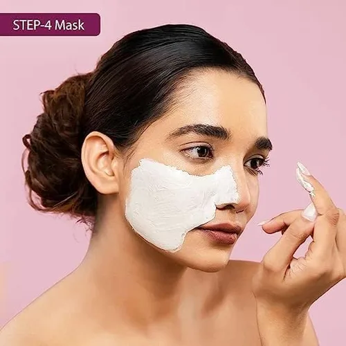 Vista 3 de Whiteglow Insta Glow Kit facial máscara facial crema de masaje facial gel facial exfoliante facial exclusivo kit facial 4 en 1