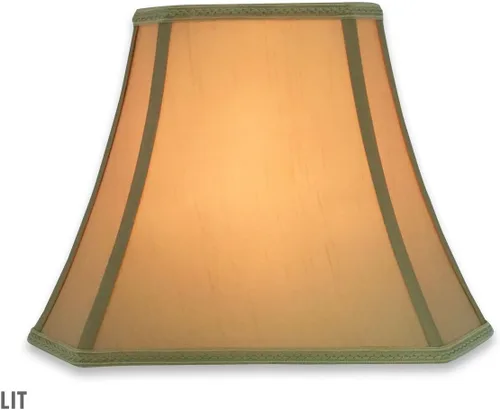 Vista 3 de Royal Designs - Pantalla rectangular con esquinas cortadas, diseño de campana, oro antiguo, (4.5 x 5.5) x 7.5 x 10 x 8 pulgadas