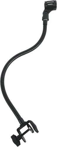 Vista 3 de Rockville GN20 - Soporte de micrófono de cuello de cisne para DJ de 20 pulgadas con abrazadera de mesa Steel Clamp Fits Surfaces up to 1.5