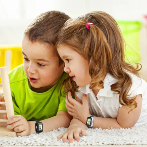 Vista 5 de Paquete de 2 fundas compatibles con T-Mobile SyncUp Kids Watch, carcasa rígida de policarbonato con vidrio templado para accesorios de reloj SyncUp