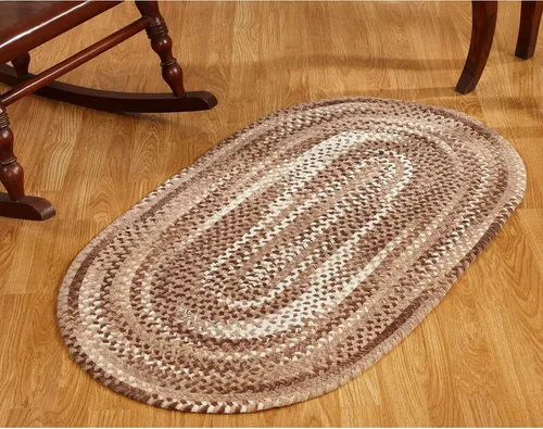 Vista 80 de Better Trends Alfombra trenzada degradada, ovalada, reversible y duradera, 100% algodón suave, ideal para cocina, sala de estar, dormitorio, tapete