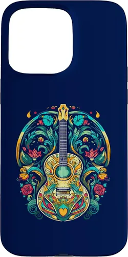 Vista 28 de Funda para iPhone 16 para guitarra abstracta, decoración artística, amante de la música