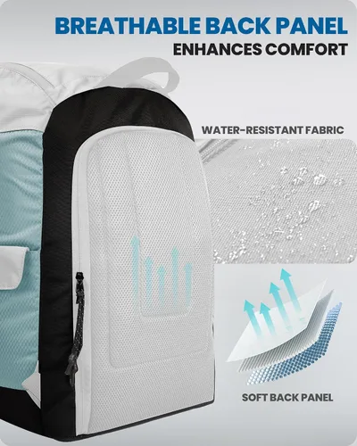 Vista 3 de OutdoorMaster Bolsa para botas de esquí de 50 l - Mochila de viaje para botas de esquí y snowboard con compartimento para casco Exterior e