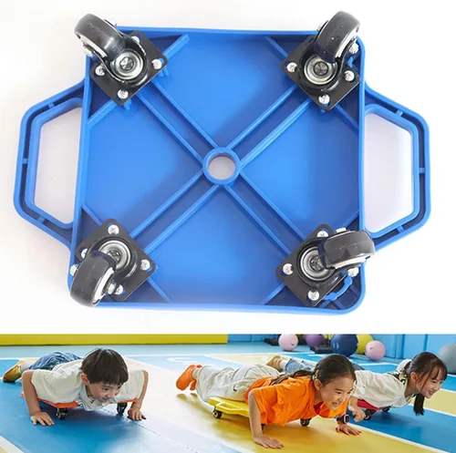 Vista 7 de Patinete deportivo para niños con asas, buen rendimiento, no se daña, ligero para niños, gimnasio, actividades al aire libre, equipo de juego