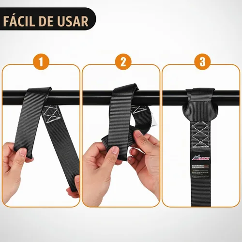 Vista 5 de Nilight Soft Loop - Correas de amarre de motocicleta de 1.7 x 17 pulgadas, resistentes, 12,000 libras, resistencia máxima a la rotura para asegurar