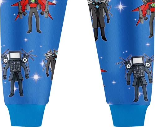 Vista 9 de KAhxi Skib-di - Conjunto de pantalones para niños, 2 piezas de manga larga, traje de Speakman, ropa de hombre de TV para niños de 4 a 12 años
