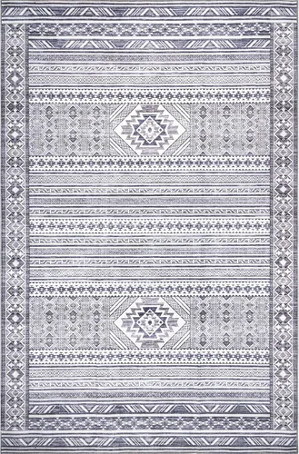 Vista 5 de nuLOOM Alfombra de área lavable a máquina de 5 x 8 pies, resistente a las manchas con parte trasera antideslizante, perfil bajo para sala de estar