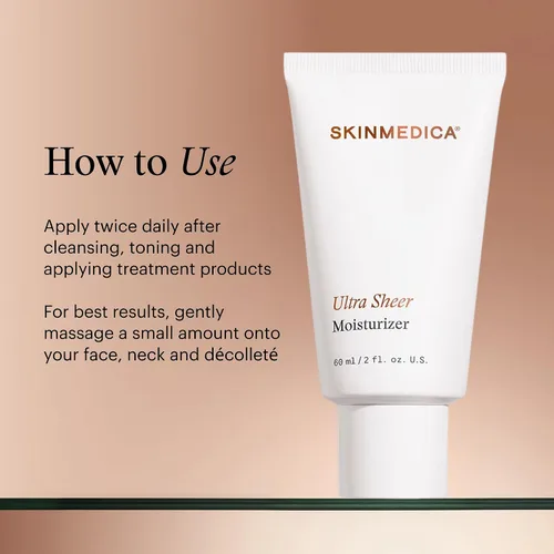 Vista 6 de SkinMedica Ultra Sheer Face Moisturizer - Oil-Free Moisturizer for Dry Skin - Face Cream for Women & Men - Enriched with Vitamin C & E (2 oz) NEW