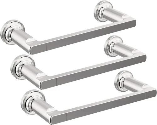 Vista 12 de DELTA FAUCET 78908-CZ Tetra 8 pulg. Barra de toalla de mano de baño, accesorio de herrajes en bronce champán