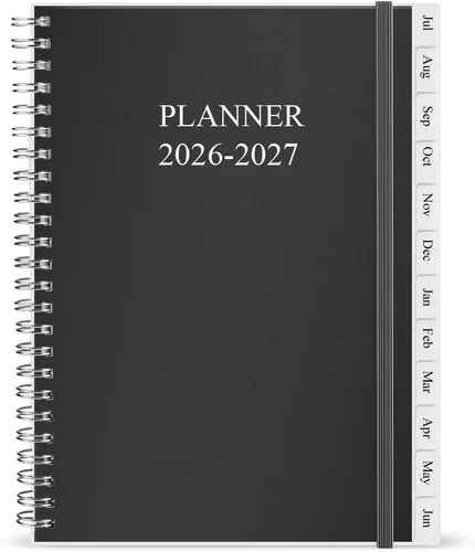 Vista 15 de Agenda/calendario de bolsillo 2024, organizador semanal y mensual A6 + diario p/realizar seguimiento de objetivos, fácil organización de tu vida Azul