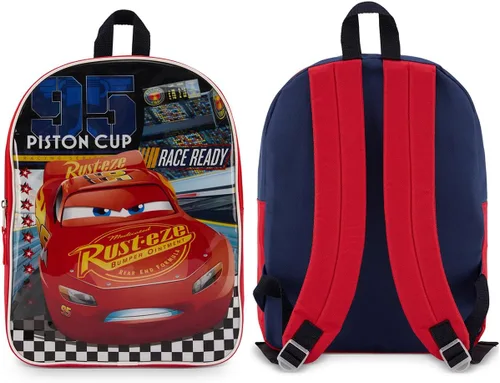 Vista 2 de Disney Cars - Mochila escolar para niños Carros azul