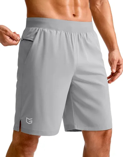 Vista 30 de G Gradual Pantalones cortos deportivos para correr para hombre de 7/5/9 pulgadas, bolsillo con cremallera, ligeros, para entrenamiento, gimnasio