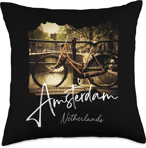 Vista 5 de Amsterdam Souvenirs Store Retro Design-Países Bajos/Holanda-Amsterdam, 16 x 16 pulgadas, multicolor