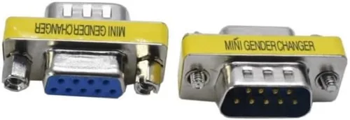 Vista 3 de 2 unids Rs232 Cable serie 9 pin DB9 macho a hembra cambiador de género adaptador conector