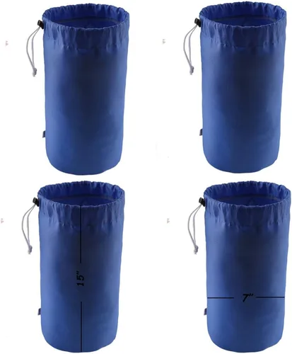 Vista 15 de Bolsa de saco, resistente al agua, con cordón duradero, paquete de 4