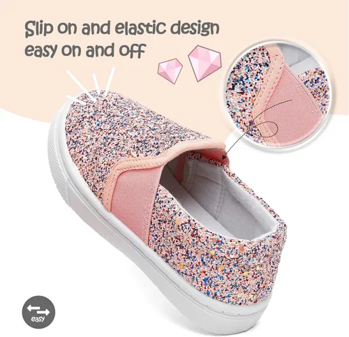 Vista 3 de K KomForme Zapatos de lona para correr y caminar para niños pequeños