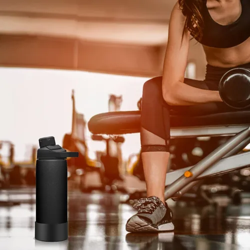 Vista 5 de Linkidea Paquete de 2 fundas para botella de agua compatibles con CamelBak Eddy+20oz/25oz, Chute Mag 20oz/25oz, tapa de transporte, protector