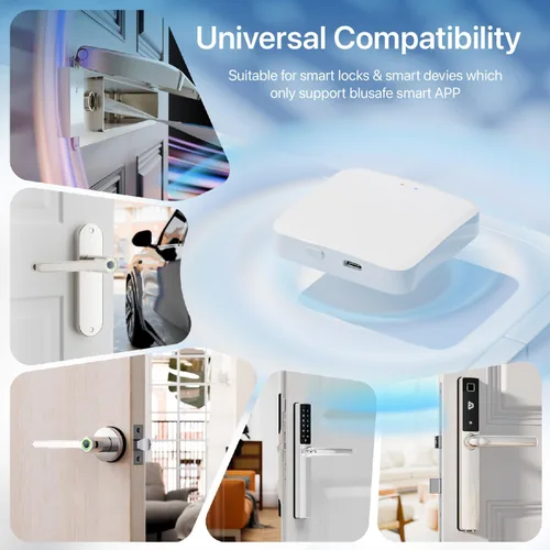 Vista 3 de TUYA - Puerta de enlace WiFi para timbre de puerta inteligente, cerrojo de huella digital