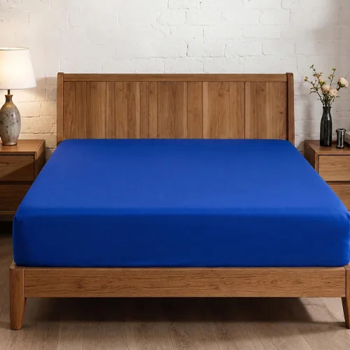 Vista 164 de Sábana bajera ajustable de lujo suave de 600 hilos, 100% algodón egipcio, sábana bajera ajustable individual con elástico alrededor, se adapta a