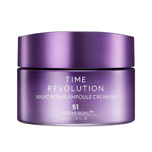 Vista 10 de MISSHA Time Revolution Night Repair - Ampolla de suero facial (5ª generación), cuidado de la piel probiótico durante la noche para revitalización