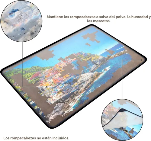 Vista 2 de Tektalk Tablero de rompecabezas portátil, gris