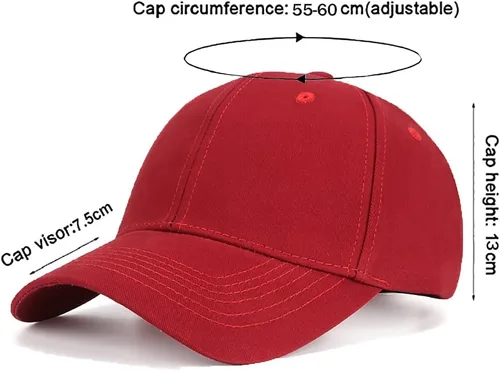 Vista 16 de Gorra de béisbol 100% algodón clásico deportivo casual gorra de golf Sunhat tamaño ajustable
